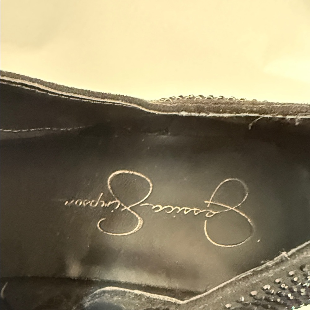 Jessica Simpson Black Glitter Heels - Picture 8 of 8